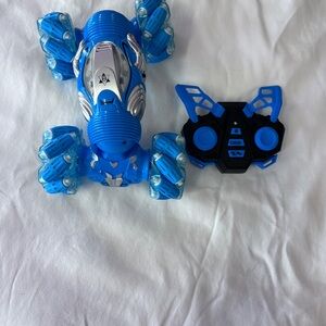 Blue Remote Control Stunt Car